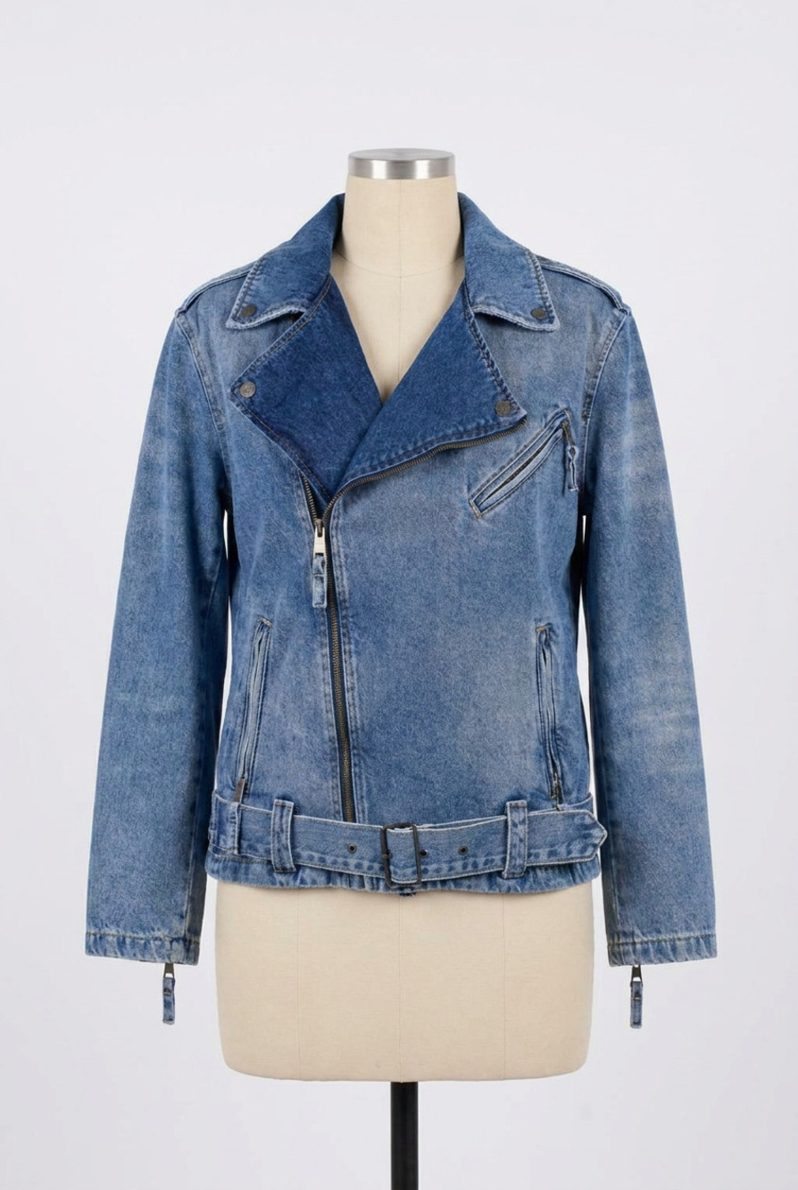 NEW HIDDEN the haylee denim jacket in blue